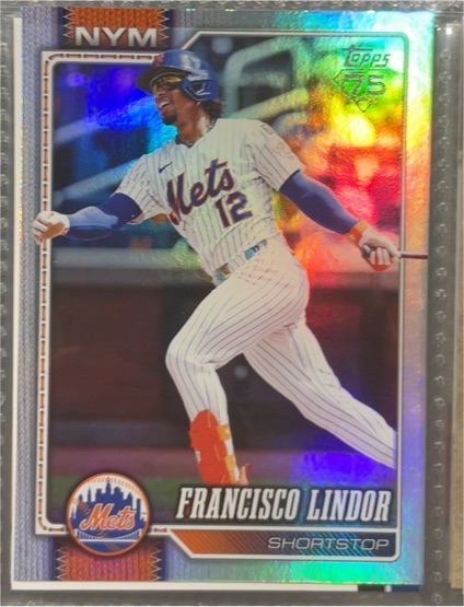 2026 Topps Series 1 #123 Francisco Lindor — front
