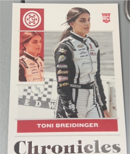 2022 Panini Chronicles Racing #12 Toni Breidinger Rookie — front
