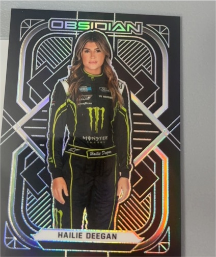2022 Panini Chronicles Obsidian #6 Hailie Deegan — front