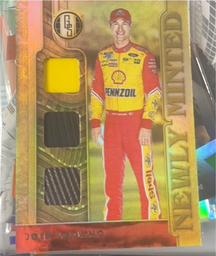 2023 Panini Chronicles Gold Standard Newly Minted Memorabilia #3 Joey Logano — front