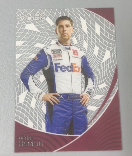 2022 Panini Chronicles Clear Vision #21 Denny Hamlin — front
