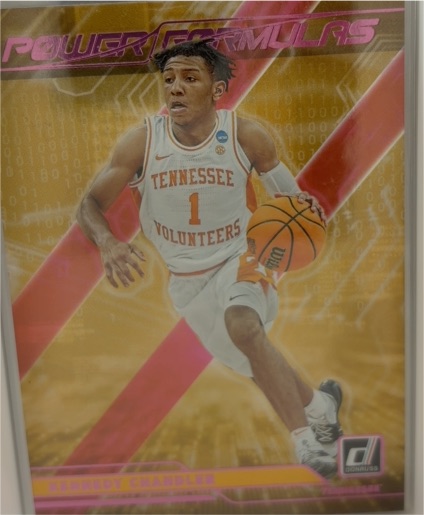 2022-23 Donruss Chronicles Draft Picks Power Formulas #PF-KCH Kennedy Chandler — front