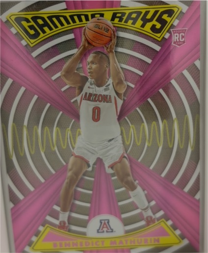 2022 Panini Chronicles Draft Picks Gamma Rays Pink #ZG-BEN Bennedict Mathurin — front
