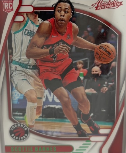 2021-22 Panini Chronicles Absolute Memorabilia #225 Scottie Barnes Rookie — front