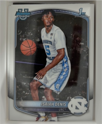 2025-26 Bowman Basketball #BPP-49 Isaiah Denis — front
