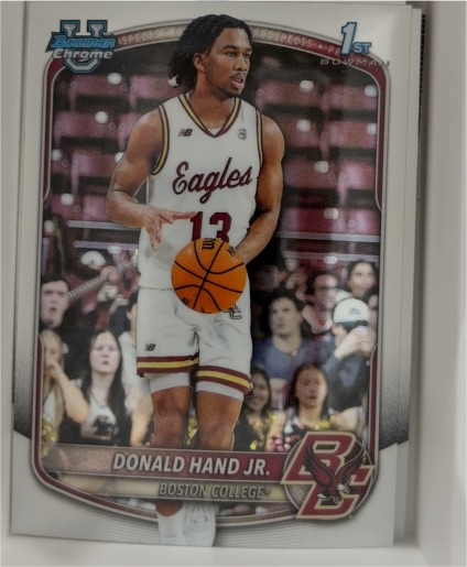 2025-26 Bowman Chrome #BCP-57 Donald Hand Jr. — front