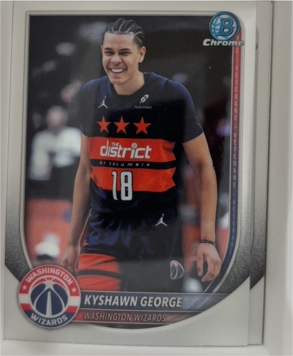 2025-26 Bowman Chrome #BCV-177 Kyshawn George — front