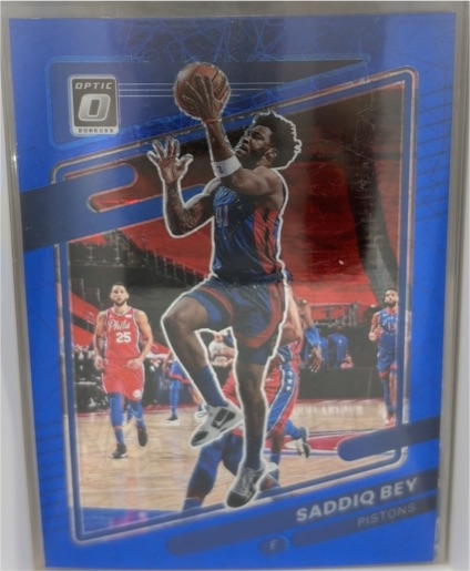 2021-22 Donruss Optic #126 Saddiq Bey Detroit Pistons — front