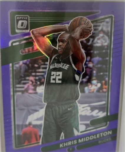 2021 Donruss Optic Purple #143 Khris Middleton — front