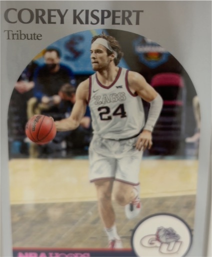 2021 Panini Chronicles Hoops Draft Picks Tribute #58 Corey Kispert — front