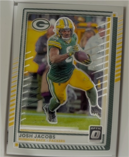 2025 Donruss Optic #128 Josh Jacobs — front