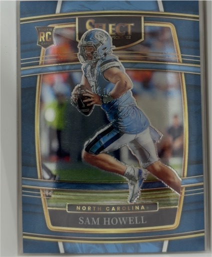 2022 Panini Select Draft Picks Concourse Blue #3 Sam Howell — front