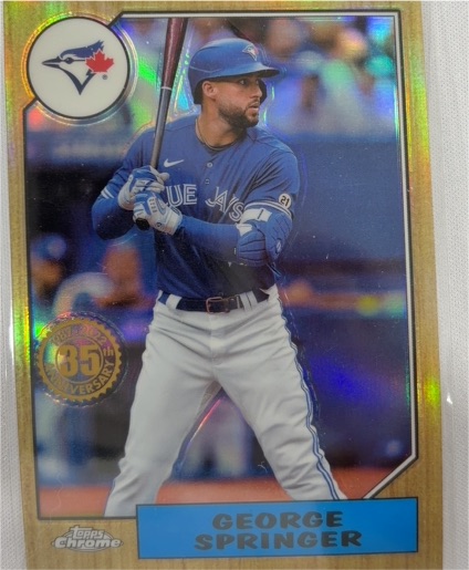 2022 Topps Chrome 1987 #87BC-8 George Springer — front