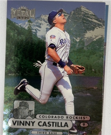 1998 Metal Universe #39 Vinny Castilla — front