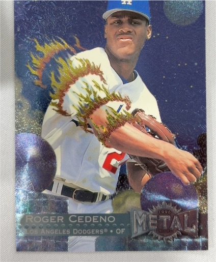 1996 Metal Universe #182 Roger Cedeno — front