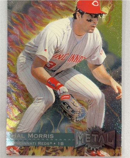1996 Fleer Metal Universe #150 Hal Morris — front
