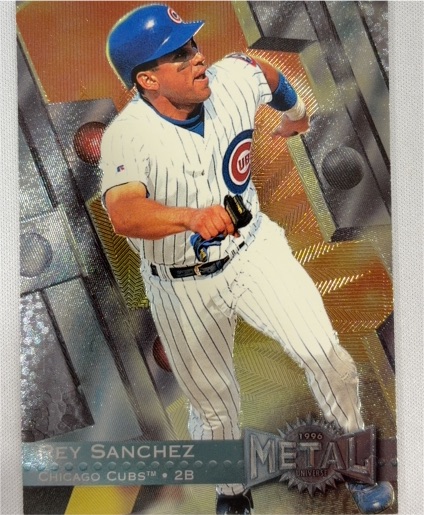 1996 Fleer Metal Universe #144 Rey Sanchez — front