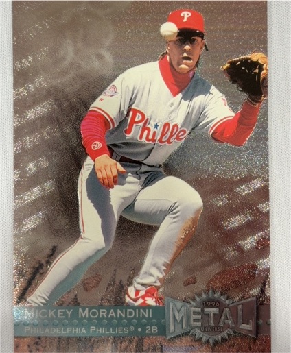 1996 Fleer Skybox Metal Universe #212 Mickey Morandini — front