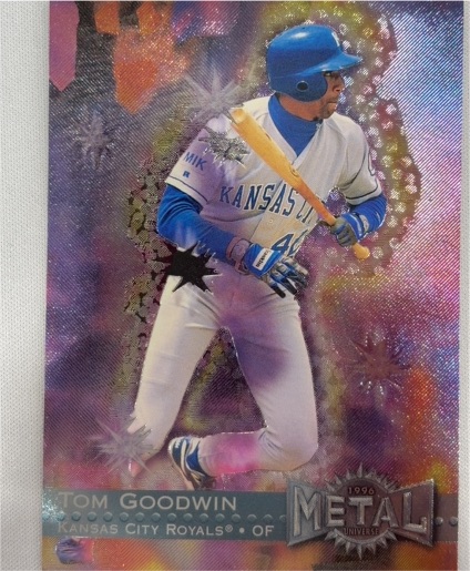 1996 Fleer Metal Universe #64 Tom Goodwin — front
