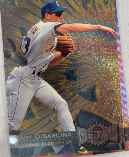 1996 Metal Universe #25 Gary DiSarcina — front