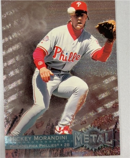1996 Fleer Skybox Metal Universe #212 Mickey Morandini — front