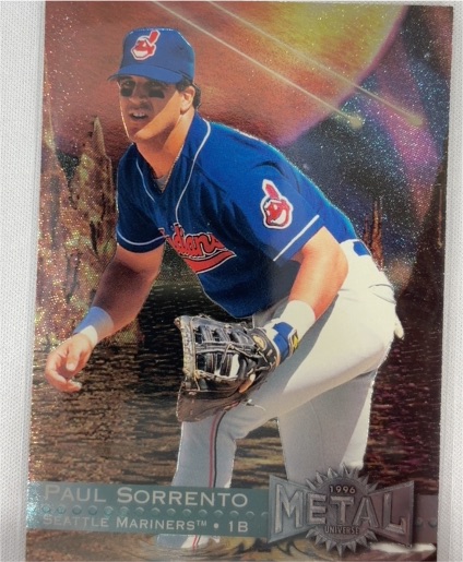 1996 Fleer Metal Universe #111 Paul Sorrento Seattle Mariners — front