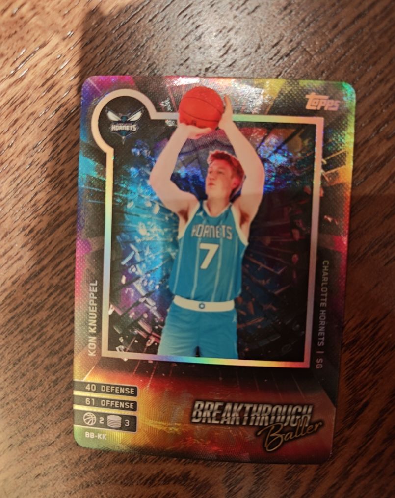 2025 Topps Match Attax Breakthrough Baller #BB-KK Kon Knueppel — front
