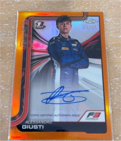 2025 Topps Chrome Formula 1 F3 #51 Alessandro Giusti — front