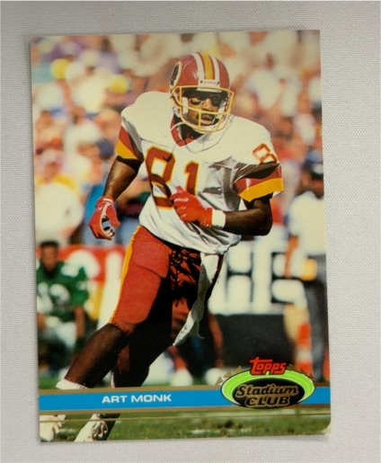 1991 Topps Stadium Club #179 Art Monk — front