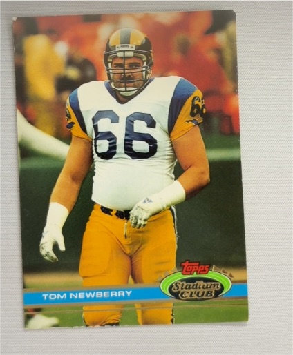 1991 Topps Stadium Club #54 Tom Newberry — front