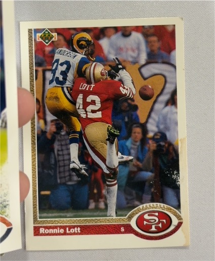 1991 Upper Deck #355 Ronnie Lott — front
