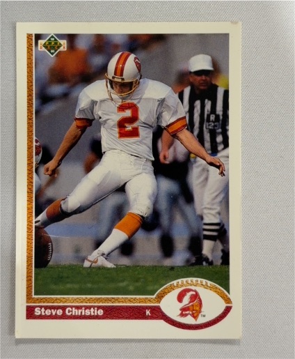 1991 Upper Deck #263 Steve Christie — front