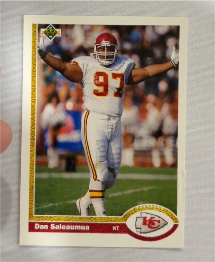 1991 Upper Deck #196 Dan Saleaumua — front