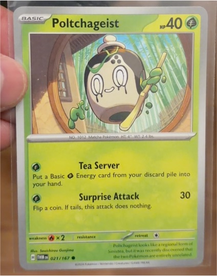 2024 Pokémon SV06: Twilight Masquerade #021 Poltchageist — front
