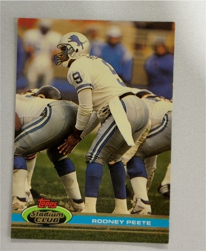 1991 Topps Stadium Club #99 Rodney Peete — front