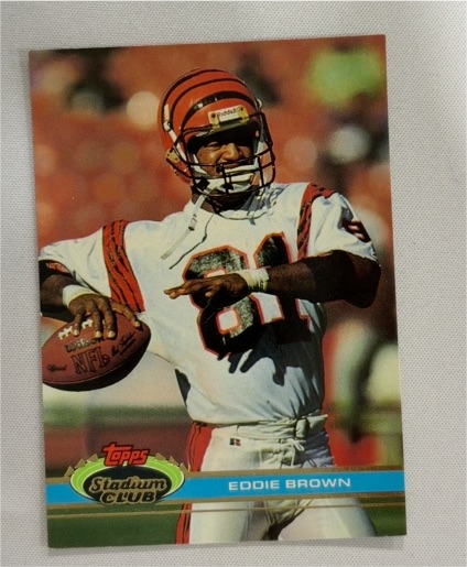 1991 Topps Stadium Club #403 Eddie Brown — front