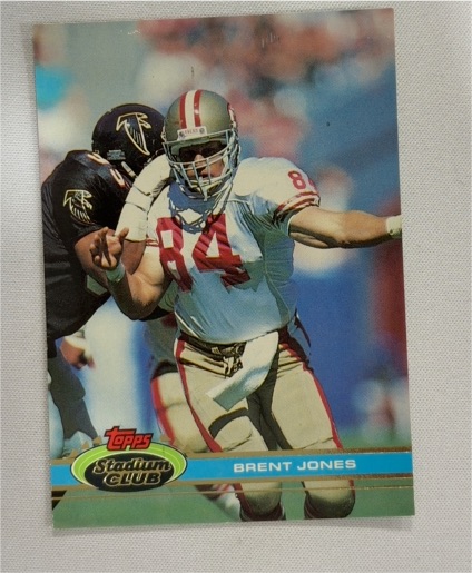 1991 Topps Stadium Club #97 Brent Jones — front