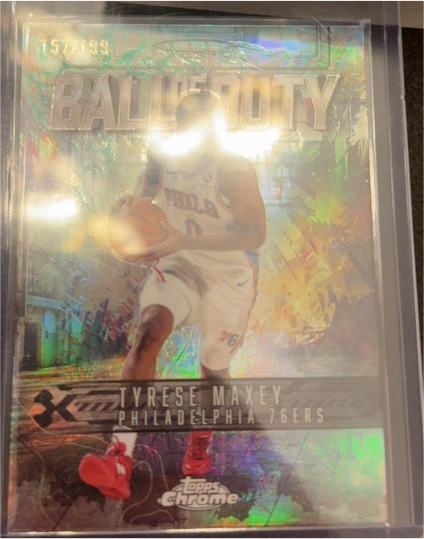 2025-26 Topps Chrome #BD-10 Tyrese Maxey — front