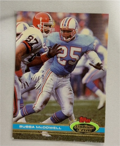 1991 Topps Stadium Club #288 Bubba McDowell — front