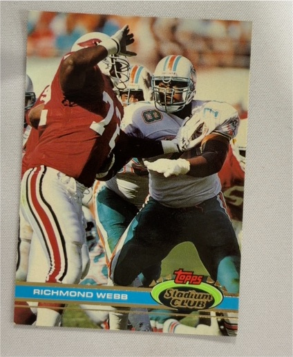 1991 Topps Stadium Club #185 Richmond Webb — front