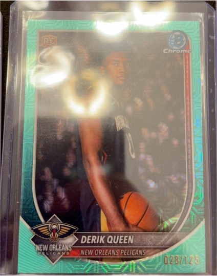 2025-26 Bowman Chrome #BCV-13 Derik Queen — front