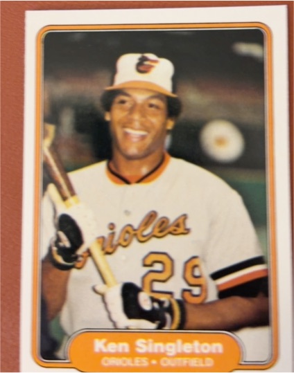 1982 Fleer #179 Ken Singleton — front