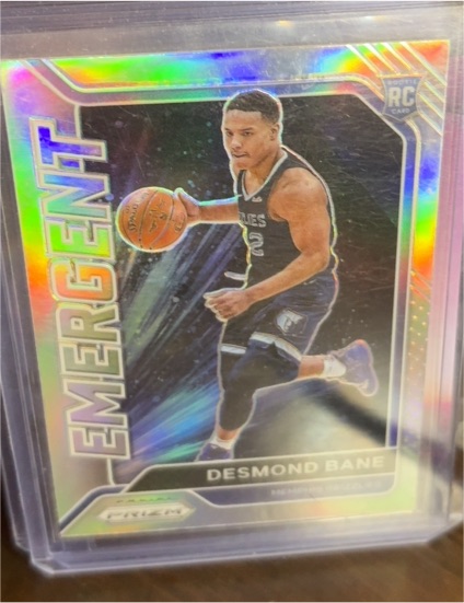 2020-21 Panini Prizm #30 Desmond Bane Emergent Silver Prizm Rookie — front