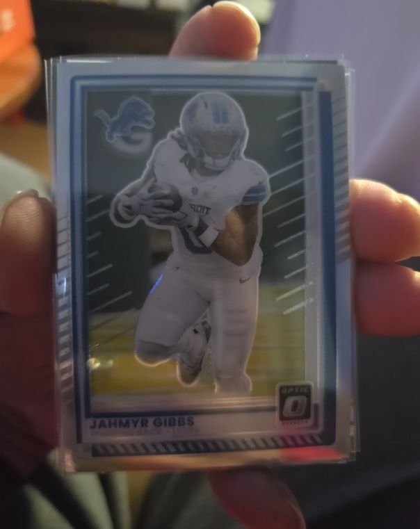 2025 Panini Donruss Optic #79 Jahmyr Gibbs — front