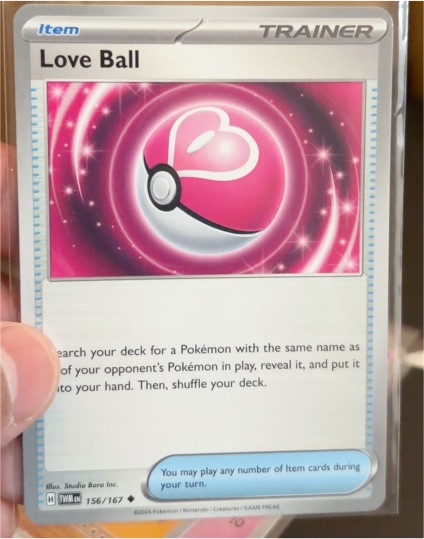 2024 Pokémon SV06: Twilight Masquerade #156 Love Ball — front
