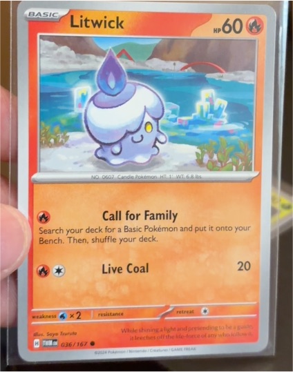 2024 Pokémon Scarlet & Violet: Twilight Masquerade #036 Litwick — front
