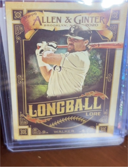 2020 Topps Allen & Ginter #LL-46 Larry Walker Longball Lore — front