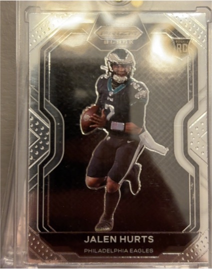 2020 Panini Chronicles Prizm Black #PB-19 Jalen Hurts — front