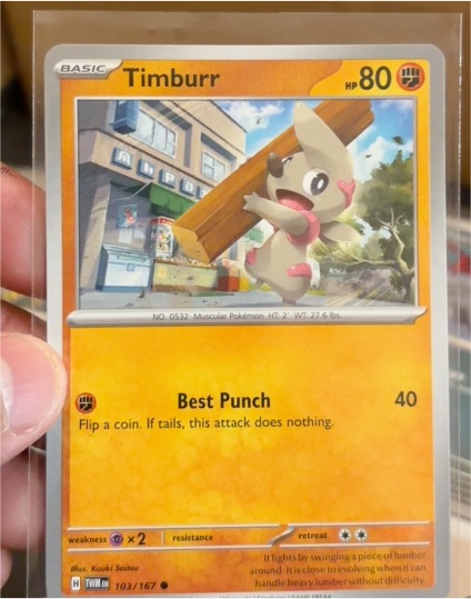 2024 Pokémon Twilight Masquerade #103 Timburr — front