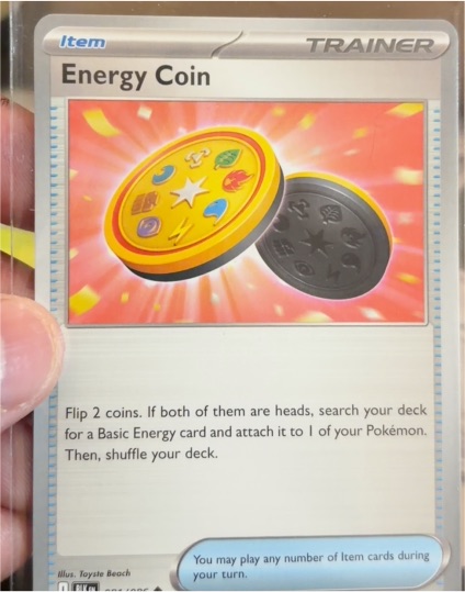 2025 Pokémon SV: Black Bolt #081 Energy Coin — front